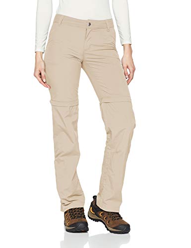 Columbia Silver Ridge 2.0 Pantalones de Senderismo Convertibles para Mujer, Beige (Fossil), 4/R