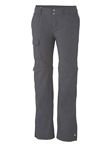Columbia Silver Ridge Convertible Pant Pantalón de Senderismo 2-en-1 para Mujer, Gris (Grill), W40/R