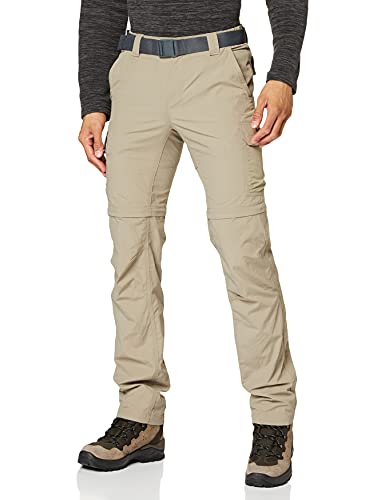 Columbia Silver Ridge II Pantalones de Senderismo Convertibles, Hombre, Beige (Tusk), W32/L32