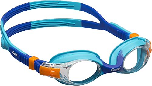 Cressi Dolphin 2.0 Gafas, Unisex niños, Azul Claro/Azul, Talla única