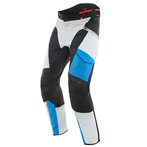 Dainese Tonale D-Dry - Pantalones de motorista, color gris, negro y azul, talla 46