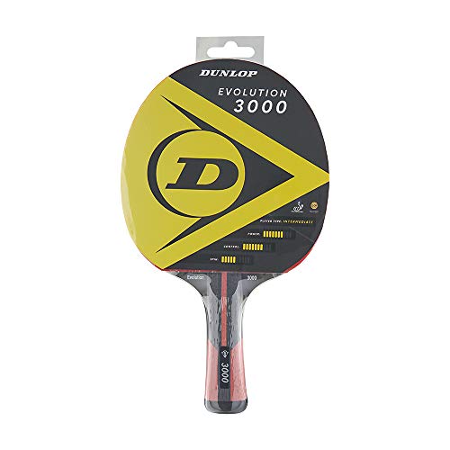 Dunlop Evolution 3000 - Raqueta de Ping Pong (Certificado ITTF), Jugadores avanzados