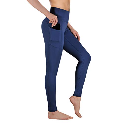 Gimdumasa Pantalón Deportivo de Mujer Cintura Alta Leggings Mallas para Running Training Fitness Estiramiento Yoga y Pilates GI188