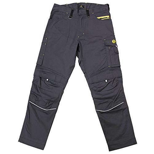 HANS SCHÄFER Workwear – Pantalones Largos de Trabajo para Hombre – Pantalones de diseño y Ligeros con Bolsillos en la Rodilla – Duraderos
