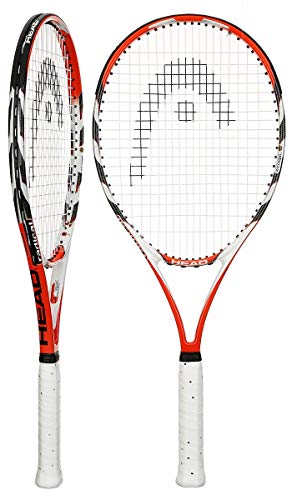 HEAD MicroGel Radical OS Tennis Racquet, Strung, 4 1/4 Inch Grip