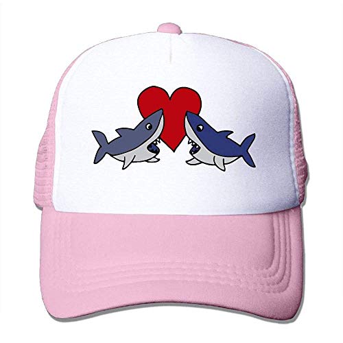Hoswee Unisexo Gorras de béisbol/Sombrero, Funny Cute Shark Men's Hip-Hop Street Mesh Hat Adjustable Sport Hat