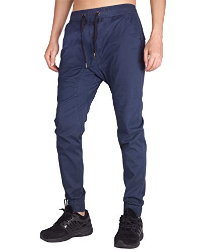 ITALY MORN Jogger Pantalones Sweatpants para Hombre Slim Fit Gris Chandal (M, Armada Azul)