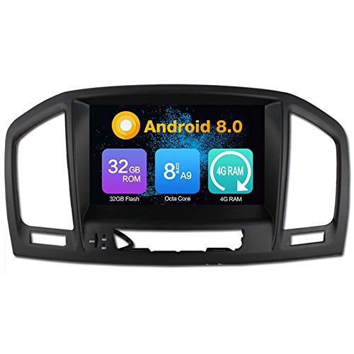 KUNFINE Octa Core Android Auto DVD GPS Navegación Multimedia Player Car Stereo Autoradio para Opel Vauxhall Insignia 2008 - 2013 Headunit Radio Volante Control (4GB RAM - Android 8,0)
