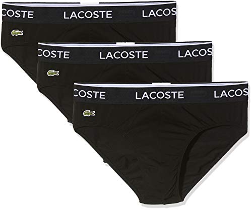 Lacoste 8H3472 Pantalones, Black, L (Pack de 3) para Hombre