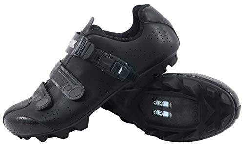LUCK Zapatillas de Ciclismo MTB ODÍN con Suela de Carbono y Cierre milimétrico de precisión. (43 EU, Negro)
