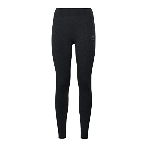 Odlo Bl Bottom Long Performance Warm Pantalon, Mujer, Black - odlo Concrete Grey, M