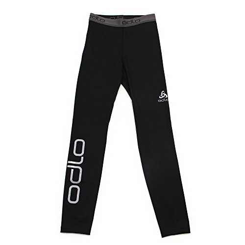Odlo Tights Sliq 2.0 Pantalones de Correr de Hombre, Otoño-Invierno, Hombre, Color Black - Silver, tamaño Medium