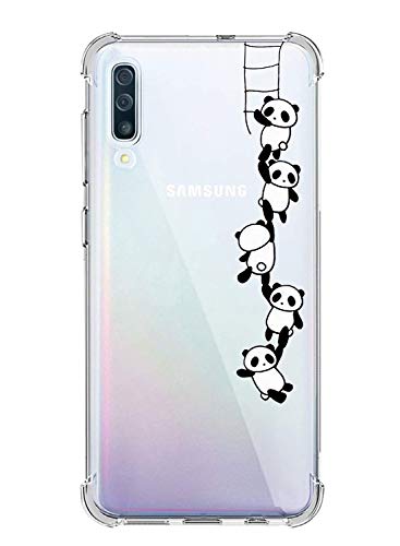 Oihxse Funda Compatible para Xiaomi Mi 9 SE Ultra Delgada Ligera Transparente Silicona TPU Gel Suave Carcasa Elegante Patrón Lindo Bumper Anti-Rasguño Protector Caso Case (Panda)