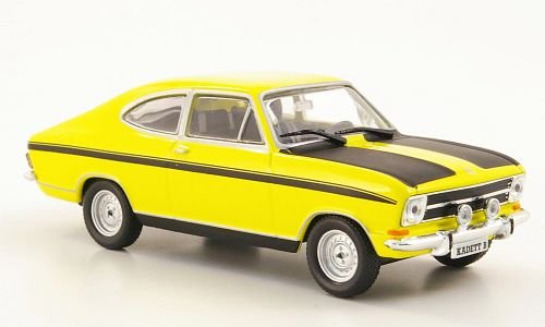 Opel Kadett B Coupe, amarillo/negro (ohne revista) , 1972, Modelo de Auto, modello completo, SpecialC.-40 1:43