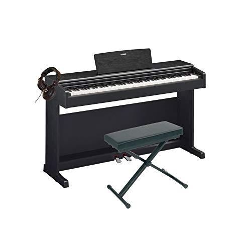 Pack Yamaha YDP-144 Negro - Piano Digital + Banqueta + Casco.
