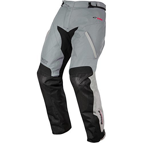 Pantalones de motocicletas Alpinestars, Andes Drystar, mujer hombre, Alpinestar, Gray Black, 36" (XL)