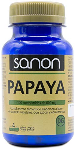 SANON - SANON Papaya 100 comprimidos de 600 mg