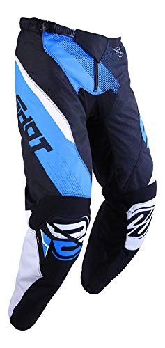 SHOT Kid Devo Ultimate - Pantalón de Cross, Color Negro y Azul, Talla 10/11a