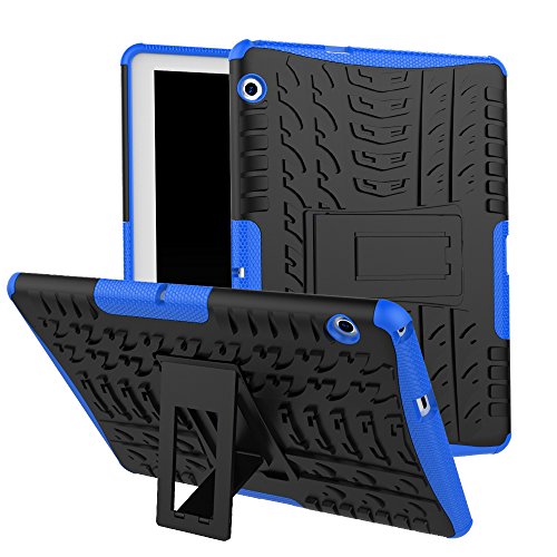 Skytar Funda para Huawei MediaPad T3 10,Hybrid Dura Layer Protección de Policarbonato Duro + TPU Silicona Protección Cover Carcasa para Huawei MediaPad T3 10 de 9,6 Pulgadas Tablet Funda,Azul Marino