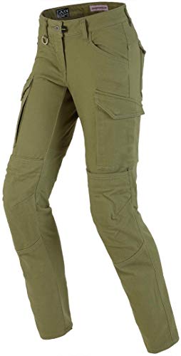 Spidi Pathfinder Cargo - Pantalón textil para mujer, color verde militar 29