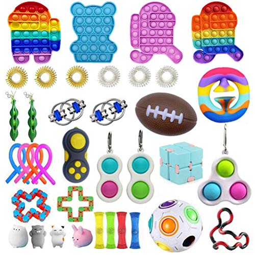TAIPPAN Fidget Toys Pack, 28 Pack Juguetes Sensoriales, Kit de Juguetes Antiestrés Juguetes Sensoriales antiestres, Set de Juguetes Sensoriales para Niños y Adultos