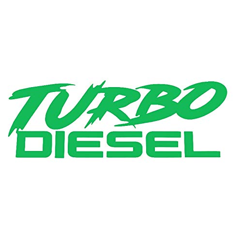 Turbo Diesel Coche Pegatina Calcomanía Funny Boosted Vinyl Auto Creative para Opel Subaru (Color Name : Green)