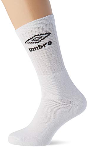 UMBRO Pack 10 Pares de Calcetines Color, Blanco T606, 39/42 para Hombre