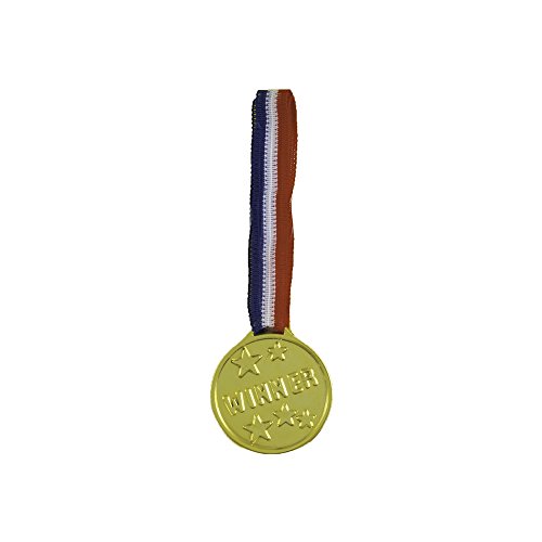 Unique Party-Paquete de 24 medallas de oro Winners (86101)