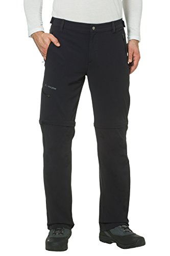 VAUDE Men's Farley Stretch T-Zip Pants II Pantalones, Hombre, Black, 50