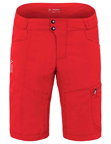 VAUDE Pantalones Cortos Tamaro para Hombre, Hombre, Pantalones, 5511, Rojo Marte, Medium