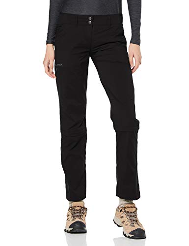 VAUDE Women's Skomer Capri ZO Pants II Pantalones, Mujer, Phantom Black, 46