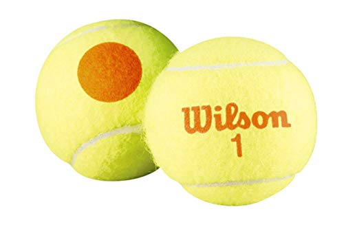 Wilson Starter Orange Pelotas de tenis, pack de 3, para niños, amarillo/naranja