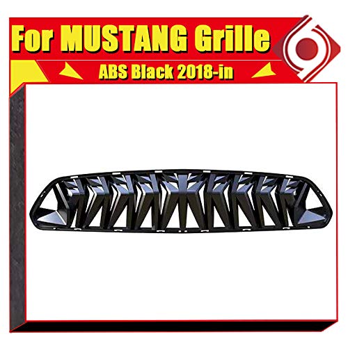 WYYYFA Rejilla Frontal para Ford Mustang 2018-2020, ABS Gloss Black Front Grille Paragolpes Delantero Kidney Racing Grills Grille Auto Car Styling