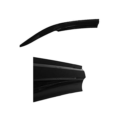 accessorypart Deflectores de aire para Peugeot Partner Tepee 2008-2018 frente 2 piezas Desviadores de Viento Lluvia Sol Humo Deflector Negro