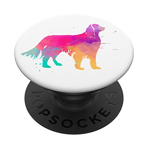 Acuarela del perro Setter inglés de colores PopSockets PopGrip: Agarre intercambiable para Teléfonos y Tabletas