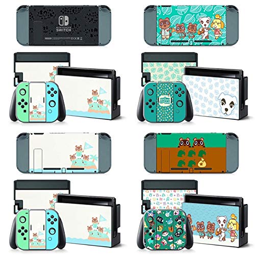 BLOUR Vinilo Adhesivo de Piel Animal Crossing para Nintendo Switch Pegatina Piel NS Consola y Controladores Joy-con Pegatinas de nuevos horizontes