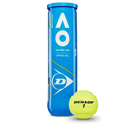Dunlop Australian Open - Pelotas de Tenis para Todas Las Edades, Talla única, Color Amarillo, EU (601355)