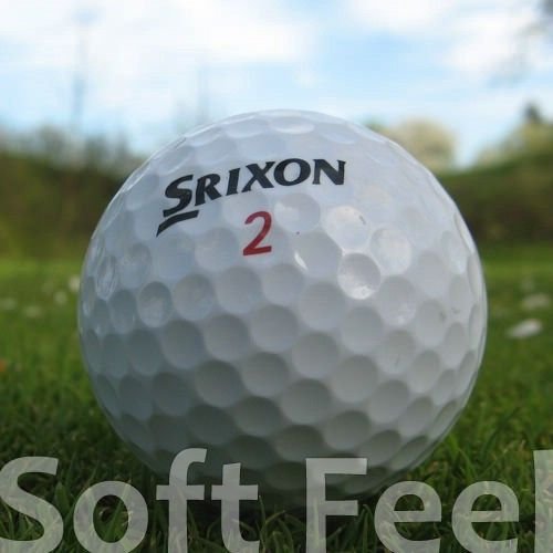 Easy Lakeballs 50 SRIXON Soft Feel Pelotas DE Golf RECUPERADAS/Lake Balls - Calidad AAAA/AAA (Pearl/A Grade) - EN Bolsa DE Red
