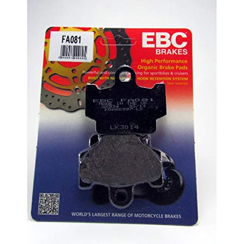 EBC FA081 - Pastillas de Freno compatibles con Yamaha SR 125 250 XS 400 XT 600 XV 250 500 XZ 500