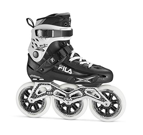 FILA SKATES Houdini 125 - Patines en línea Unisex para Adultos, Negro/Blanco, Talla 41