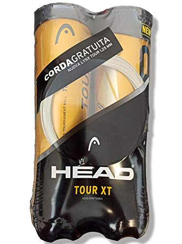 Head Bolas de tenis Tour XT Bipack 2 tubos de 4 + cuerda Linx Tour de regalo