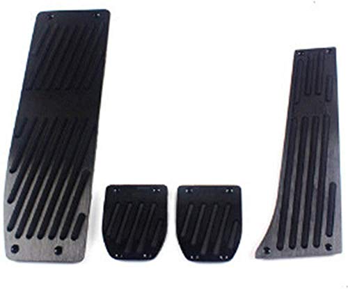 HZHAOWEI Pedal de Aluminio Negro con Forma de Coche. para BMW X1 E39 E46 E87 E84 E90 E91 E92-negro para MT 4 Piezas