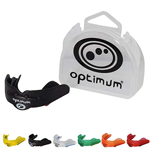 OPTIMUM Matrix Mouthguard-Negro, Junior, Niño, Infantil
