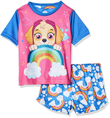 Paw Patrol Pijamas la Patrulla Canina de Manga Corta para niñas Skye Multicolor 2-3 Años