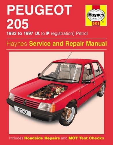 Peugeot 205 Petrol (83 - 97) A To P (Haynes Service & Repair Manual)