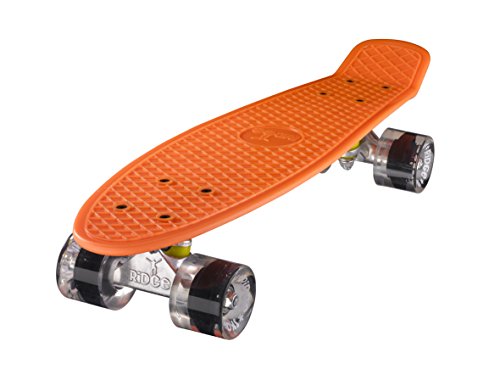 Ridge Retro 22 Skateboard, Unisex, Naranja/Claro, 58 cm