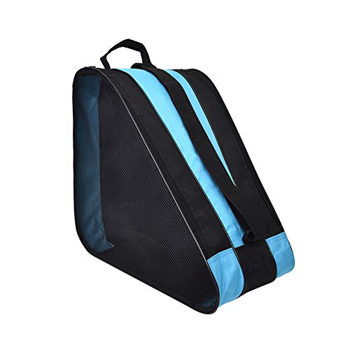SENDILI Skate Bag - Bolsa para Patines de Hielo y Patines de Linea Respirable y Impermeable, Tela Oxford, Azul, 39 * 20 * 38cm