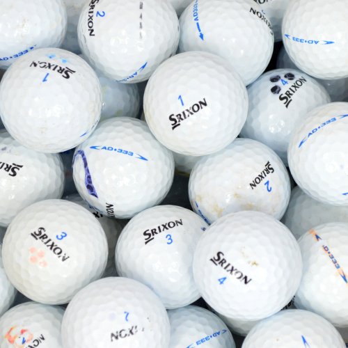 Srixon Golfbälle 48 AD 333 Lake B-Qualität Lote de Pelotas de Golf usadas recuperadas, Unidades, Grado B, Unisex, Blanco