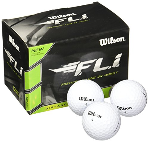 Wilson Staff F.L.I. - Bolas de Golf (12 Unidades), Color Blanco