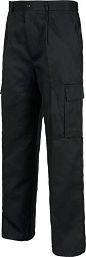 Work Team Pantalón. Elástico en cintura, multibolsillos: dos bolsos laterales en perneras. HOMBRE Negro 44